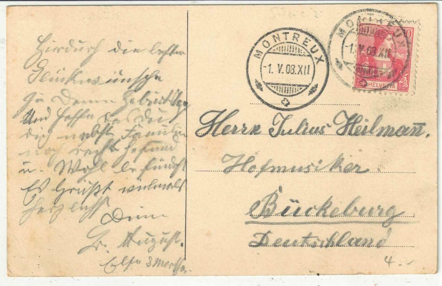 Cartoline postali: Montreux - Kursaal – Usato da Ettingen venduto da Kartenplanet 1