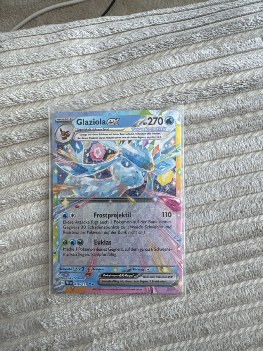 Pokémon Carte collezionabili: Pokemonkarte Glaziola EX 026/131 – Usato da Wettingen venduto da Dario914