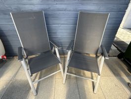 Verstellbare Gartenstühle/Liegen