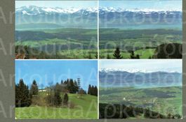 AK color Bachtel-Kulm ZH Hohwacht, Hinwil, 4-Bild ≈ 1980