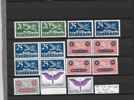 FP 1933 - 1937 geriff. ** Restlot Kat: CHF 171.-