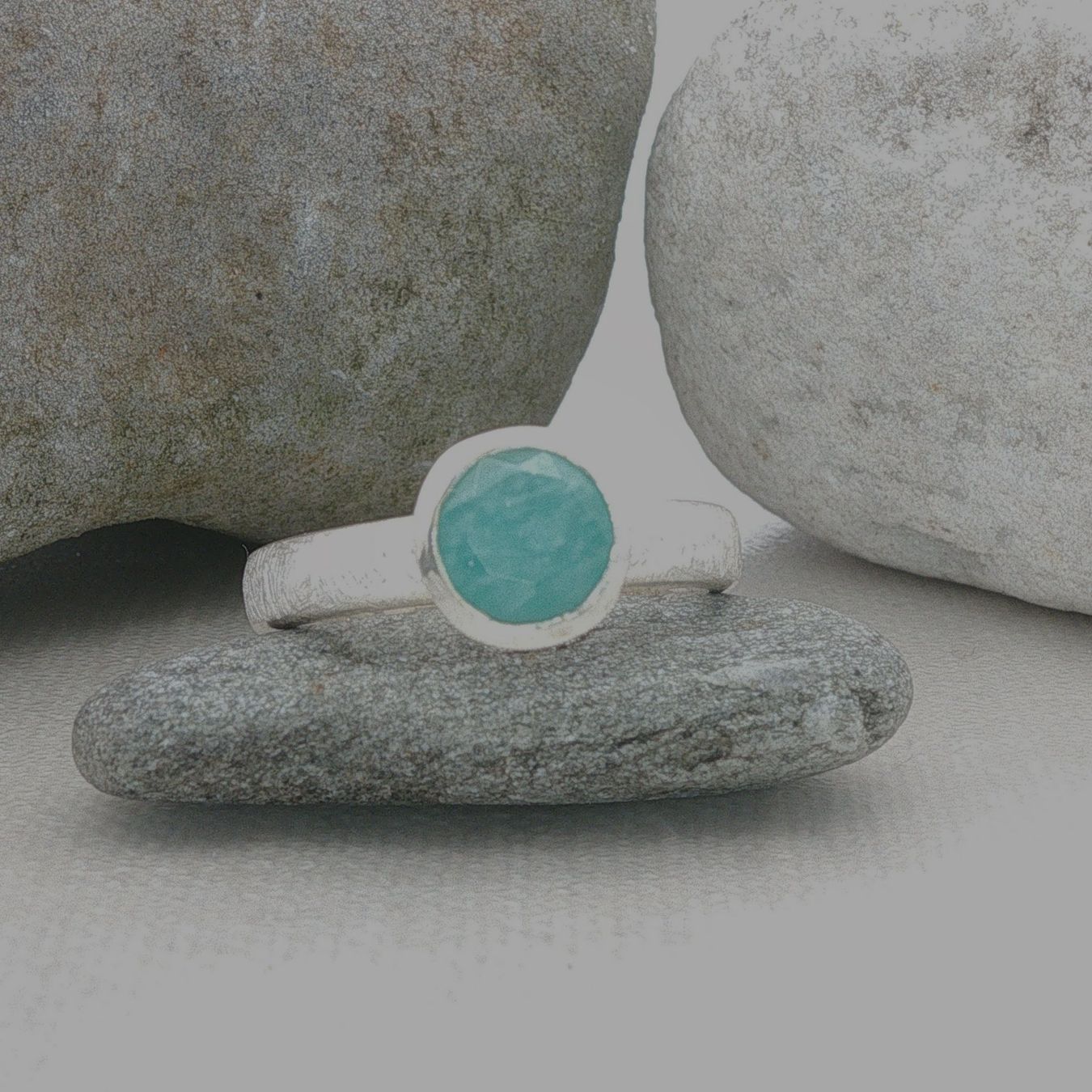 Olga Ribler Ringe: Klassischer Silber Ring 925 mit Amazonite Grösse 56 – Neu (gemäss Beschreibung) aus Luzern von Schmuckoutlet 3