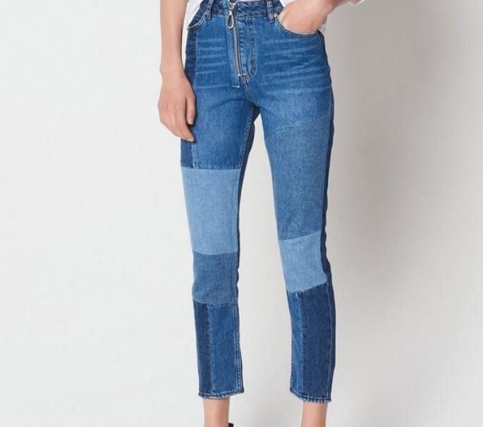 Sandro Jeans: Sandro Neue Jeans, Patchwork (40 FR / 38 CH) – Nuovo e nell'imballaggio originale da Luzern venduto da AM2nd