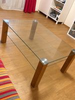 Couchtisch Glas Holz Metall wie neu