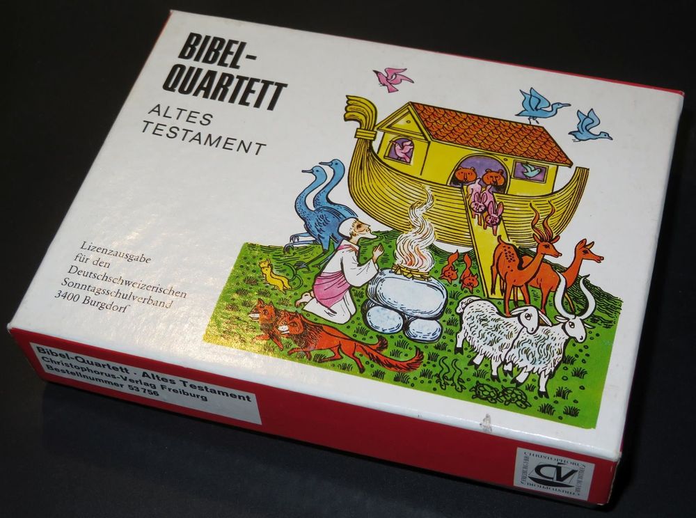 Jeu De Cartes QUARTETT Biblique Vintage - Die Bibel Meint Dich - Allemagne 1950