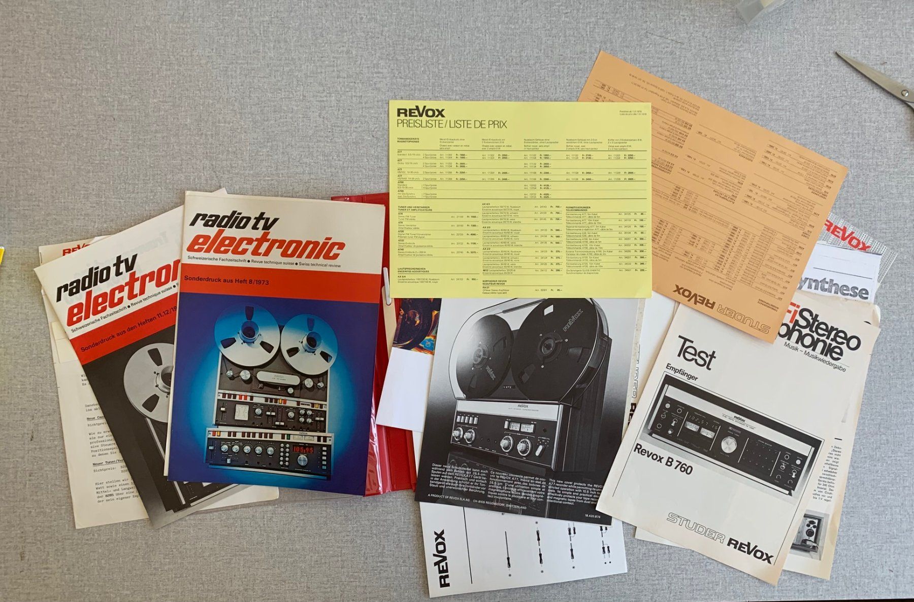 Revox Documenti: ORIGINAL VINTAGE REVOX INFO-MAPPE – Nuovo (secondo la descrizione) da Seuzach venduto da torensu 1