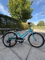 20 Zoll Kindervelo Crosswave Sunny Türkis mit Gepäckträger
