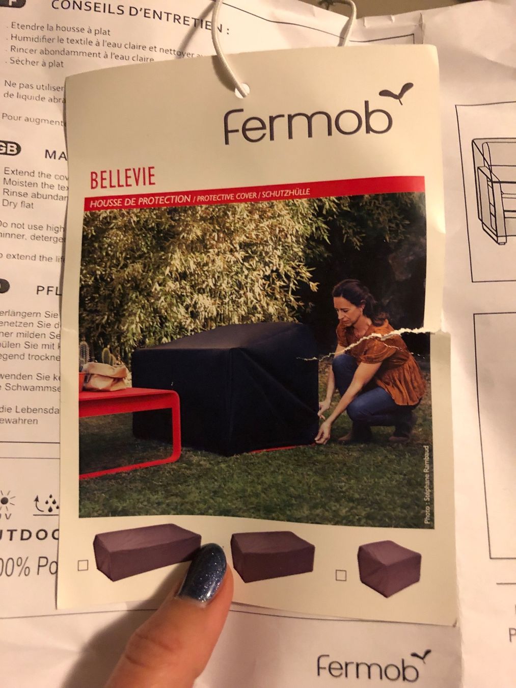 Fermob Coperte: Fermob hausse de protection Bellevie 2 place – Nuovo e nell'imballaggio originale da Mies venduto da pulrichg 4