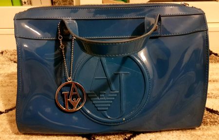 Armani Jeans Bowling Tasche mit Dustbag und Gürtel