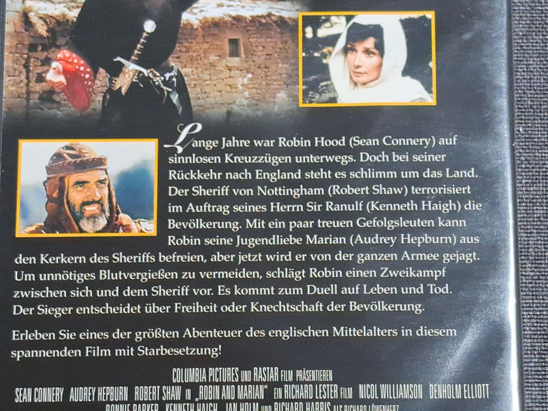 Tutti i DVDs: DVD Robin und Marian mit A. Hepburn, Connery 1976 – Nuovo (secondo la descrizione) da Unterseen venduto da Kanica 2
