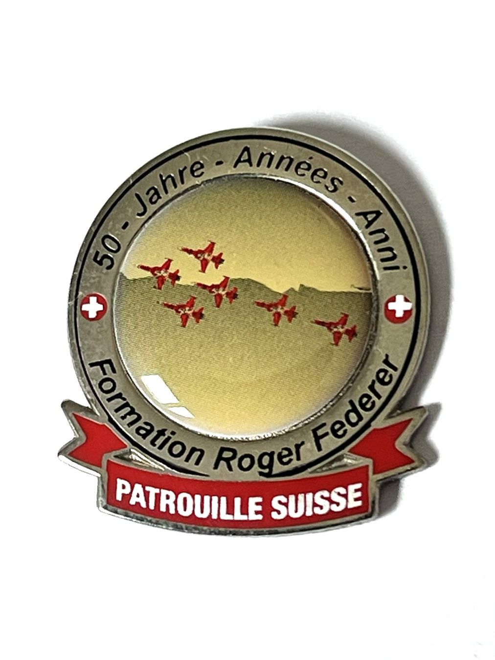 Schweizer Armee Placchette & Badge: Pin Schweizer Armee Patrouille Suisse Formation Federer – Usato da Kriens venduto da TSCH1