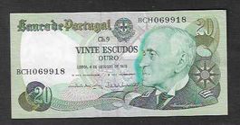 Portugal  20  Escudos  1978  Gebraucht  90%  XF