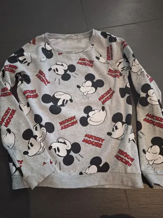 Pullover H&M Disney Mickey Mouse grau Grösse 158/164