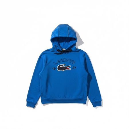Sweat à capuche Lacoste Sport bleu brodé crocodile - L  #5
