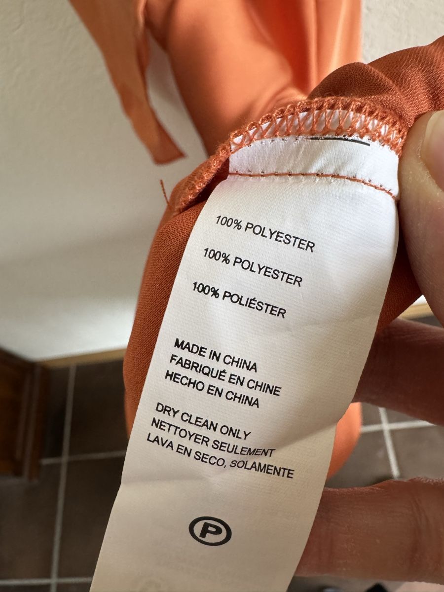 Vestiti: Saunders Kleid, orange, Größe 2, 100 % Polyester, neu – Nuovo e nell'imballaggio originale da Veyras venduto da ValClasse 4