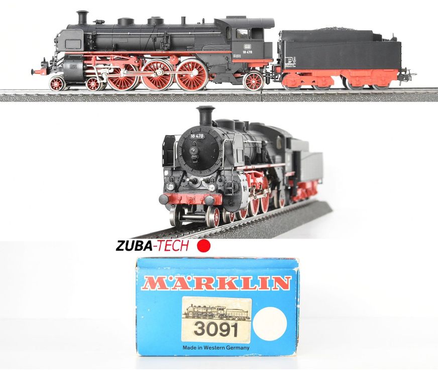 Märklin 3091 Dampflok BR 18 DB H0 WS Analog mit OVP (Neu (gemäss ...