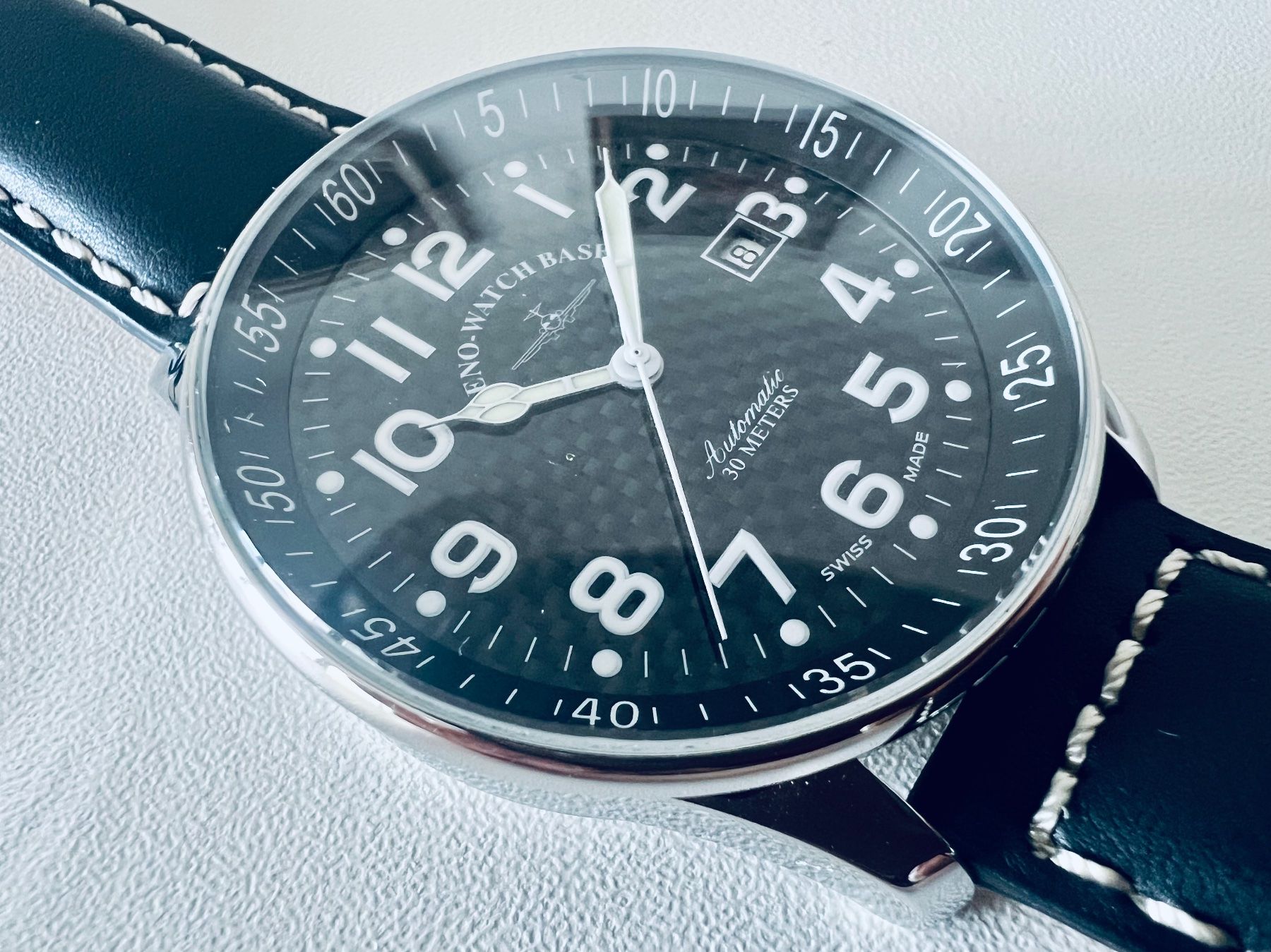 Zeno Orologi: ZENO X-Large 44mm Pilot Carbon - Automatic Date - SRP Fr.933 – Nuovo e nell'imballaggio originale da Le Mont-sur-Lausanne venduto da LycaGallery 3
