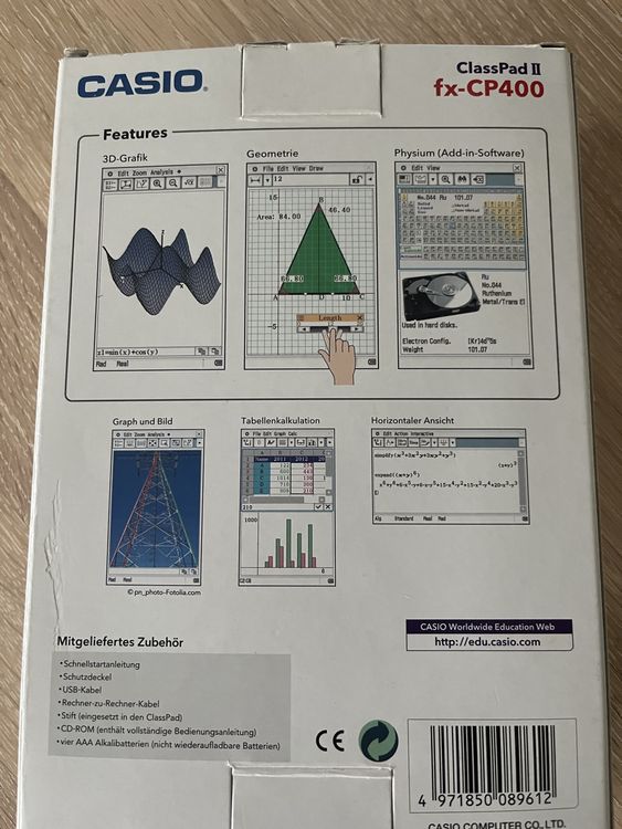 Casio Classpad II fx-CP400 Top Zustand, wenig gebraucht! (Neu