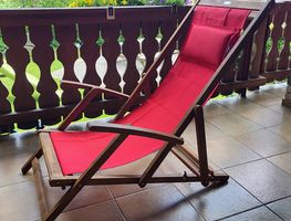Gartenliege Casaria Rot 94x60x94cm