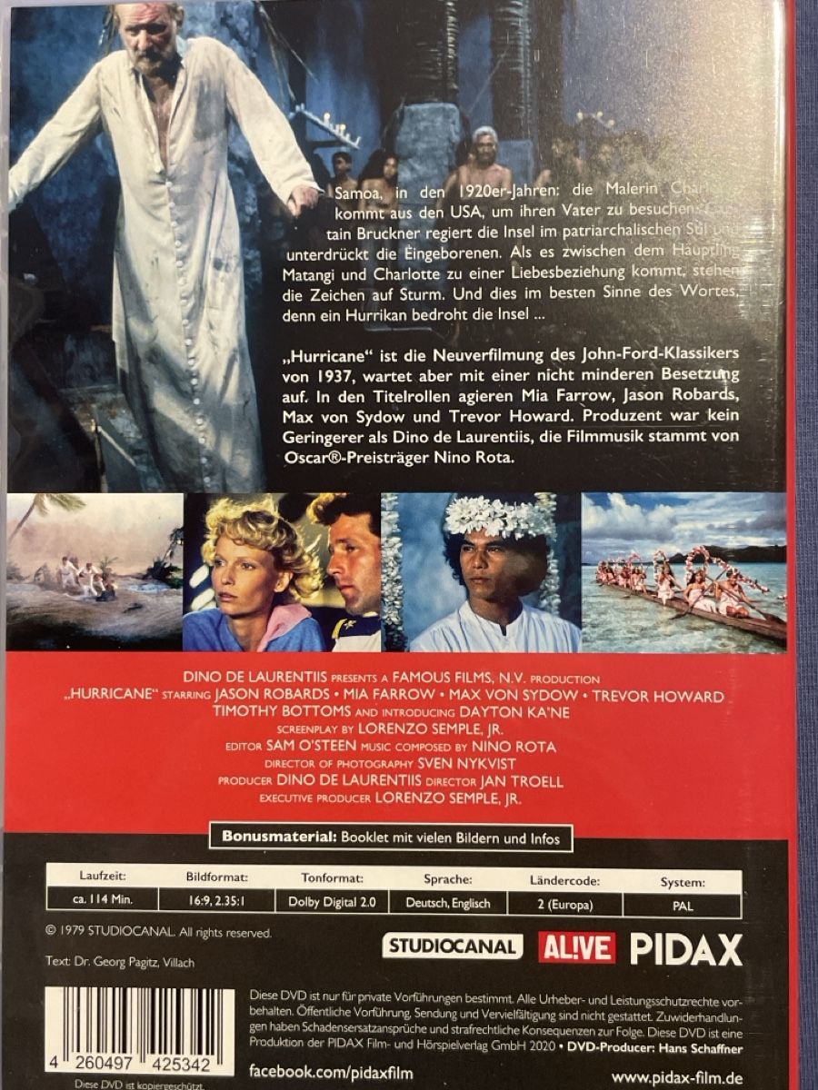 Tutti i DVDs: Hurricane (1979) – Usato da Waldenburg venduto da Mimily33 1