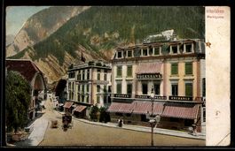 AK Interlaken, Marktgasse mit Volksbank