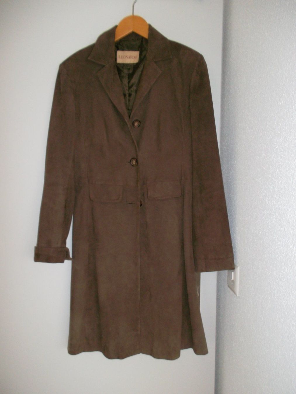 Cappotti: LEONARDO WILDLEDER MANTEL GR. 36 BRAUN – Usato da Zofingen venduto da Felpa