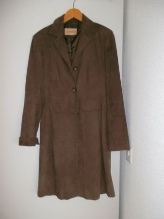 LEONARDO WILDLEDER MANTEL GR. 36 BRAUN