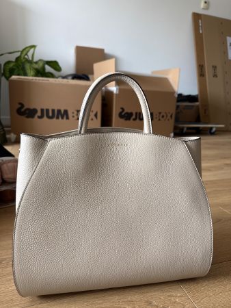 Coccinelle Italian Leather Handbag / Crossbody – Taupe