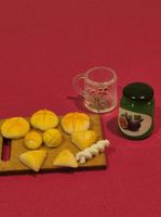 Brötchen mit Marmelade für Puppenhaus/Puppenstube