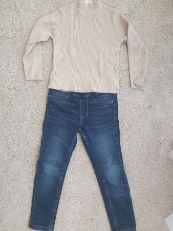 Jeans Denim + Pullover Zara