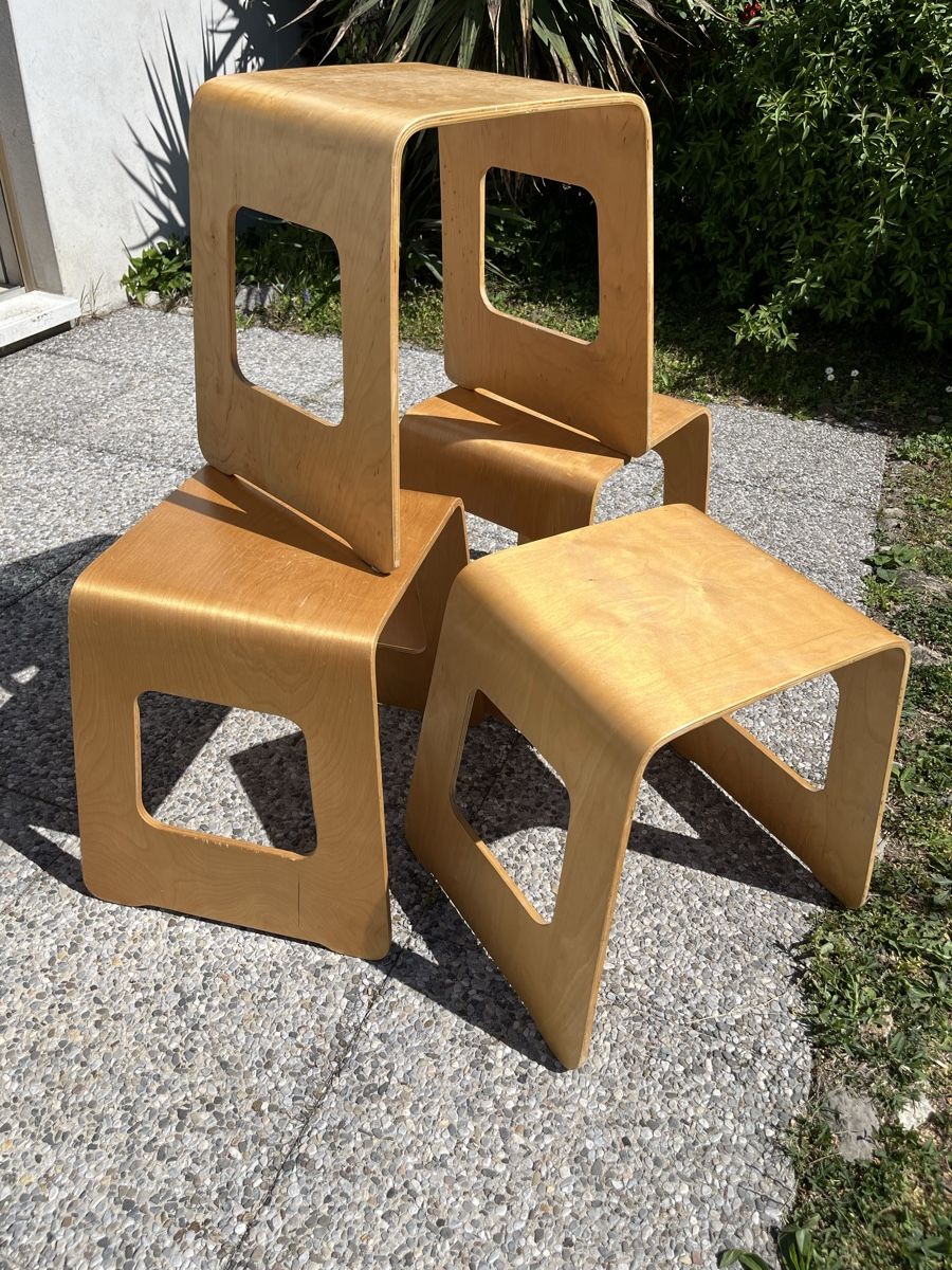 Ikea Tabourets: Ikea Vintage, 4 Benjamin Hocker – D'occasion à Zürich par mianinni