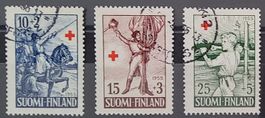 Finnland Rotes Kreuz 1955, Serie gestempelt