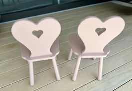 Bundle: 2 Holz-Kinderstühle (Rosa)
