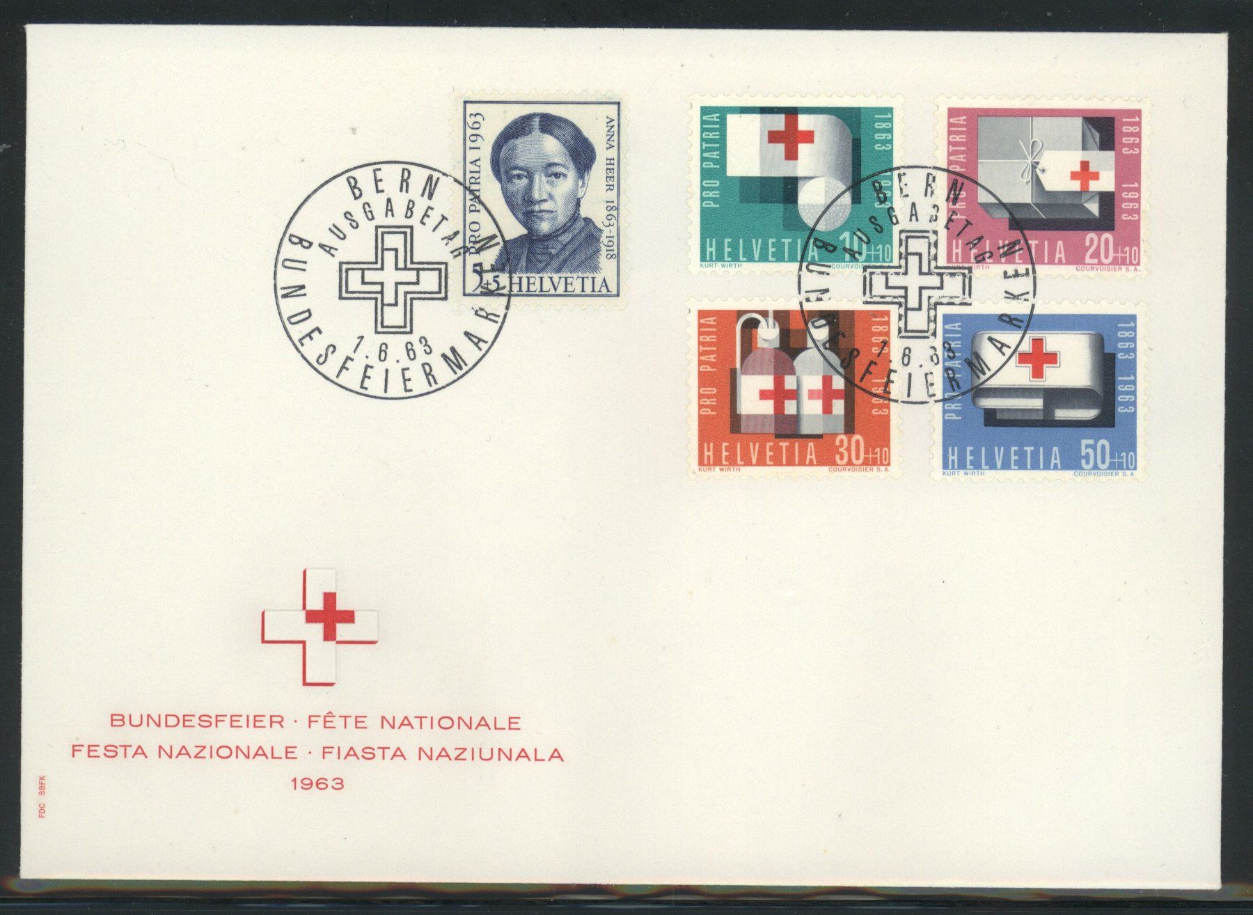 Tutti i francobolli: 1963, FDC, Pro Patria (1) – Usato da Willisau venduto da Vollstempel