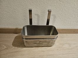 Panier suspendu cuisine IKEA acier inox