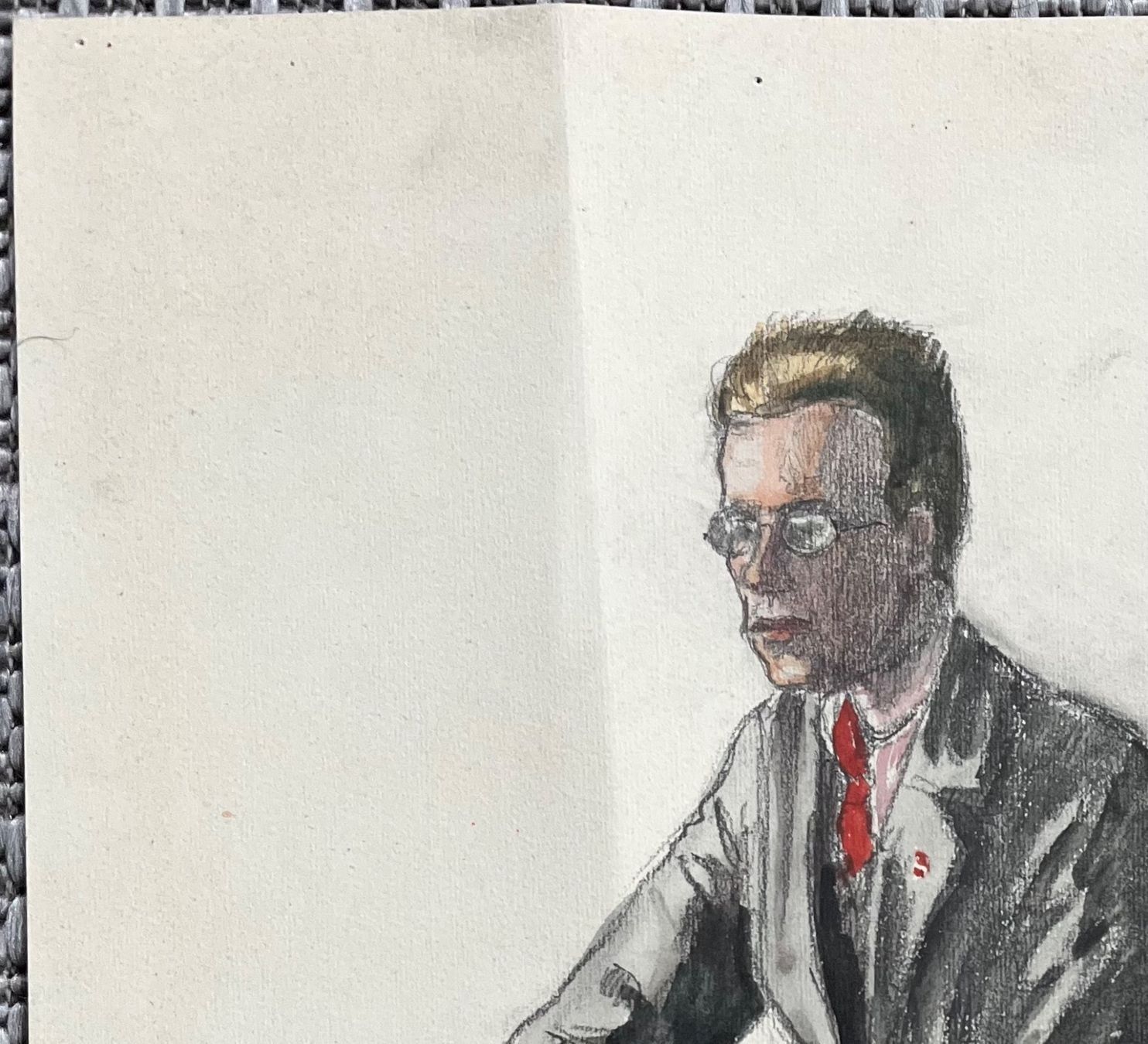 Dipinti: Fritz Bernhard ORIGINAL ZEICHNUNG MISCHTECHNIK SIGNIERT – Usato da Gersau venduto da kunst-online 5