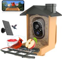 Vogelfutterhaus Kamera 2K HD Nachtsicht KI Vogelerkennung