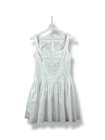 Weisses Sommerkleid mit Korsett Grösse S/M Blusenkleid