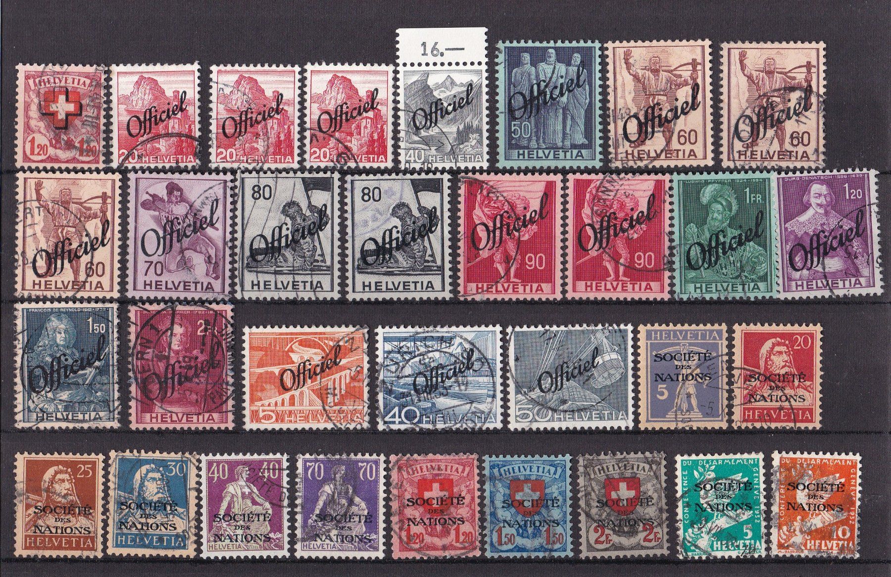 Tous les timbres: CH Lot Dienstmarken, Genfer Ämter – D'occasion à Münchwilen AG par Nesar