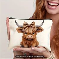 Make-up-Tasche Niedliche Highland Kuh