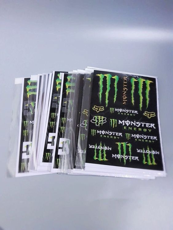 Monster Energy Rennverkleidung,Helm Sponsor Aufkleber Dekor (Neu und ...