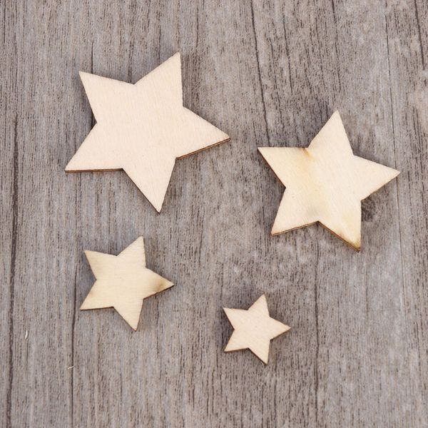 Holzartikel: 100 HOLZ STERNE - BASTELN - DEKORATION – Neu und originalverpackt aus Kriens von swissgadget 2