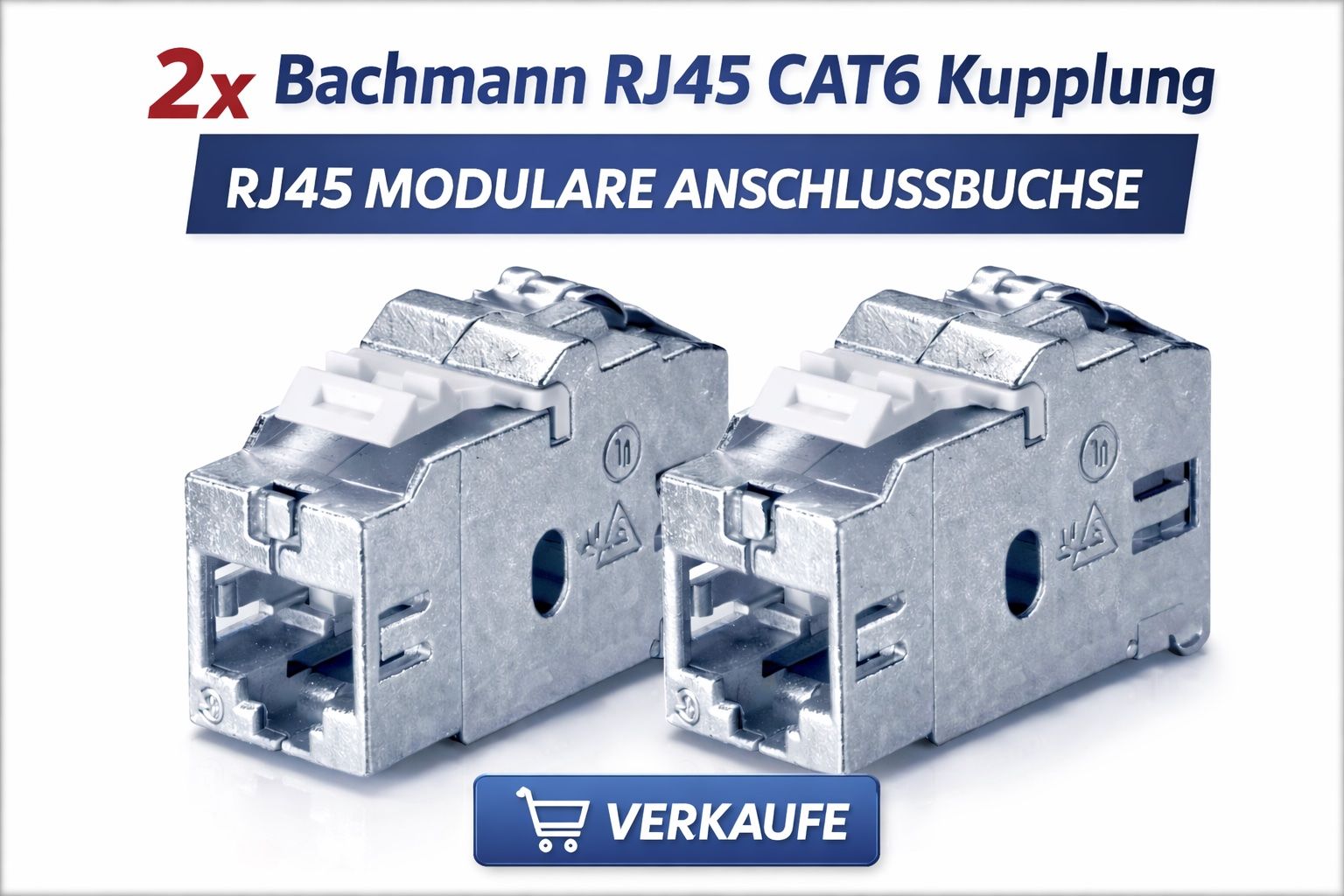 Spine: 2 x Bachmann CAT6 Kupplung E-DAT 940.044 – Nuovo e nell'imballaggio originale da Pratteln venduto da Sadek89