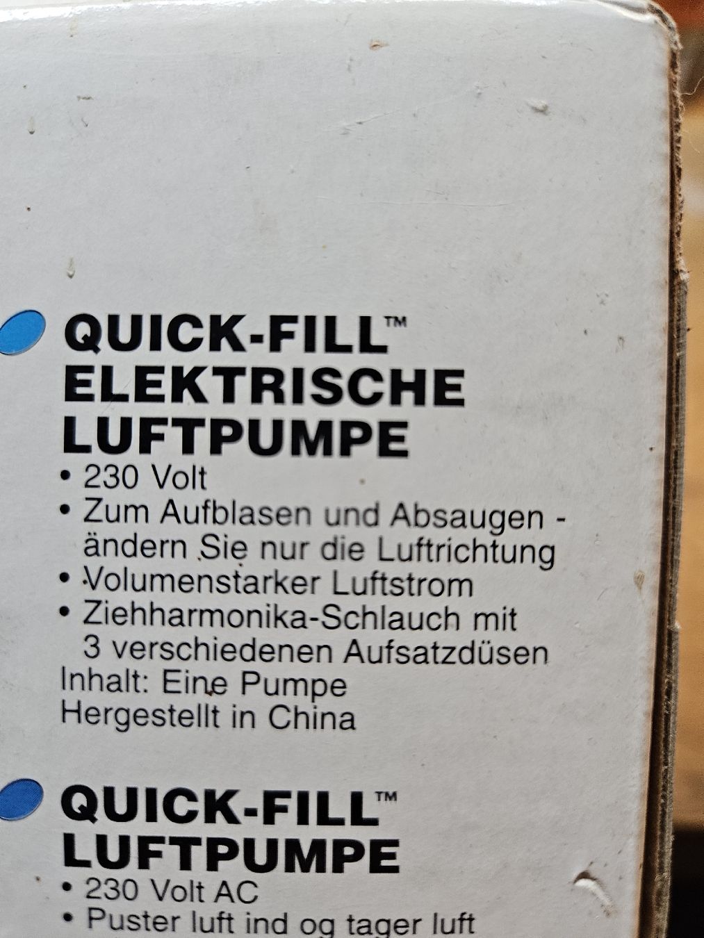 Intex Pompes et pièces: Quick-Fill Intex Luftpumpe 230 Volt AC (DR) – D'occasion à Rorschach par TimelessTrading 5