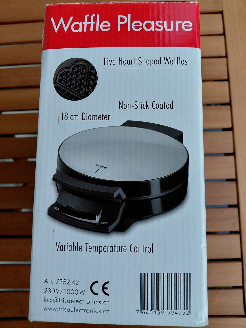 Trisa Elettrodomestici da cucina: Trisa Waffeleisen neu – Nuovo e nell'imballaggio originale da Windisch venduto da stiiine 1