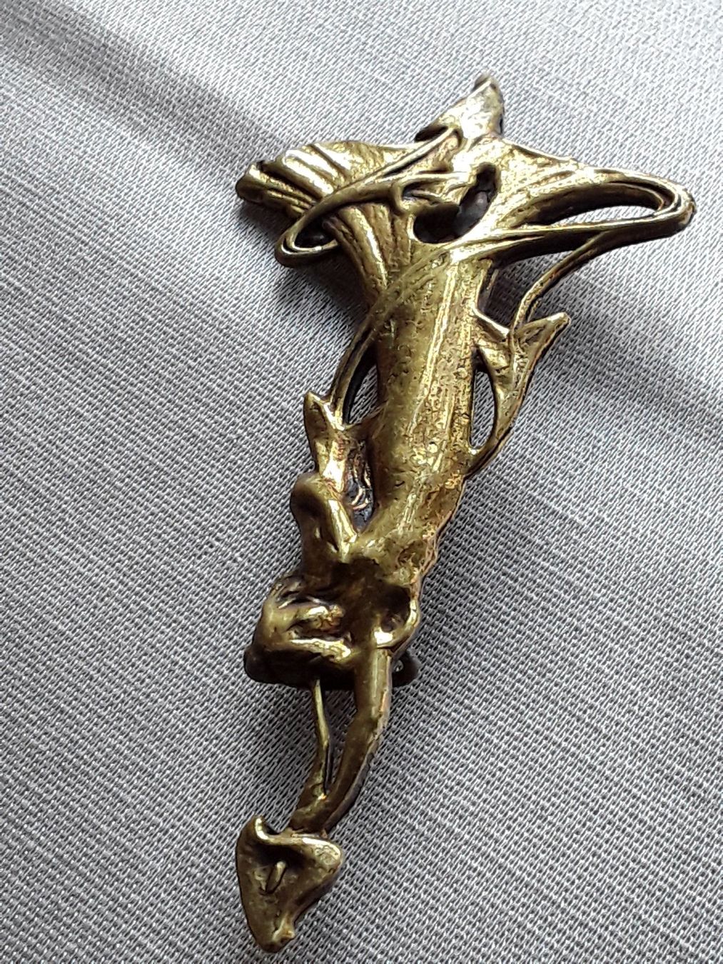 Spille & Fermagli: Originale Jugendstil Brosche Messing  um 1900 – Usato da Zürich venduto da helsan 6