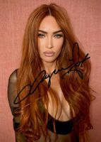 Megan FOX top SET  mit 4 Großfotos / TOP AUTOGRAMM