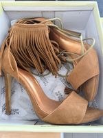 Sandalen mit Fransen braun Grösse 39 neu