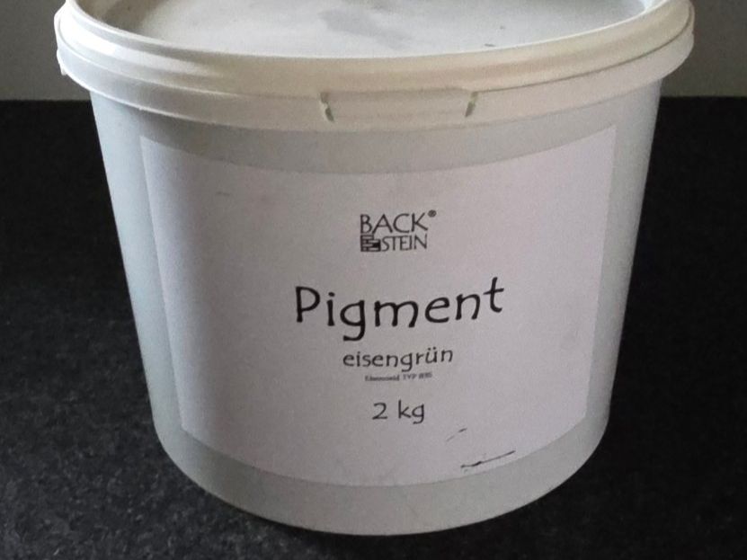 Colori: Farbpigment Eisengrün – Nuovo e nell'imballaggio originale da Niederbuchsiten venduto da Haeschmi
