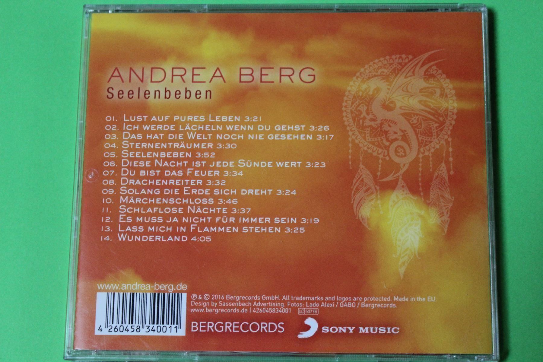 CD: ANDREA BERG - SEELENBEBEN CD 2016 – Nuovo (secondo la descrizione) da Tübach venduto da JamesStone 2